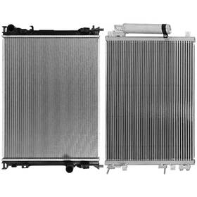 Quickfitauto 13265524 Aluminum Radiator And Condenser Cooling Kit For 2005-2008 Chrysler 300 2.7l 3.5l