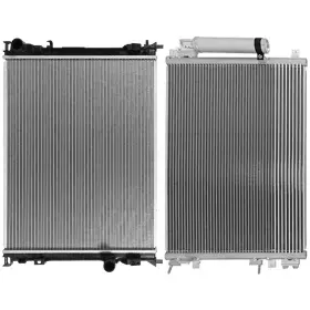13265524 Quickfitauto Aluminum Radiator And Condenser Cooling Kit For 2005-2008 Chrysler 300 2.7l 3.5l