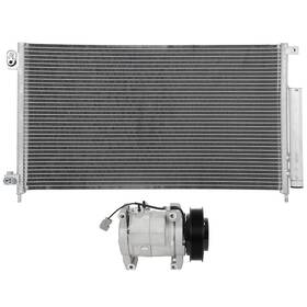 Quickfitauto 13267614 Ac Condenser And Compressor Cooling Kit For 2003-2006 2007 Honda Accord 2.4l