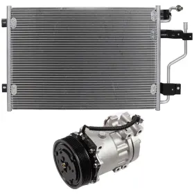 13267643 Quickfitauto Ac Condenser And Compressor Cooling Kit For 1994 1995-1997 Dodge Ram 2500 3500