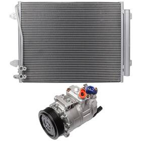 Quickfitauto 13267657 Ac Condenser And Compressor Cooling Kit For 2006-2007 2010 Volkswagen Passat