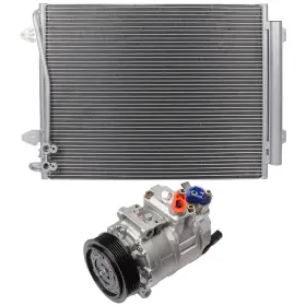 13267657 Quickfitauto Ac Condenser And Compressor Cooling Kit For 2006-2007 2010 Volkswagen Passat