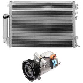 Quickfitauto 13267664 Ac Condenser And Compressor Cooling Kit For 2005-2006 Dodge Magnum 3.5l