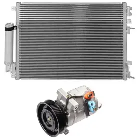 13267664 Quickfitauto Ac Condenser And Compressor Cooling Kit For 2005-2006 Dodge Magnum 3.5l
