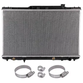 13269635 Quickfitauto Radiator With Universal Oil Hose Clamps Kit For 1992 1993-1996 Toyota Camry