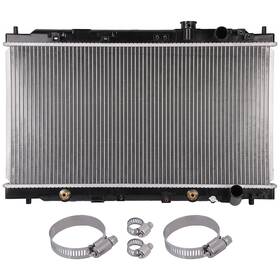 Quickfitauto 13269637 For 1994-2001 Acura Integra Aluminum Radiator With Universal Oil Hose Clamps Kit