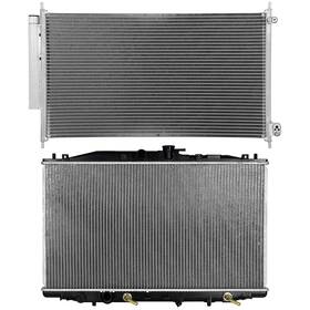 Quickfitauto 13269638 For 2004 2005 2007 2008 Acura Tsx Aluminum Radiator And Ac Condenser Cooling Kit