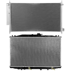 13269638 Quickfitauto For 2004 2005 2007 2008 Acura Tsx Aluminum Radiator And Ac Condenser Cooling Kit