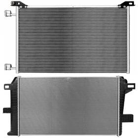 Quickfitauto 13269645 For 2001-2004 Gmc Sierra 2500 Hd Aluminum Radiator And Ac Condenser Cooling Kit