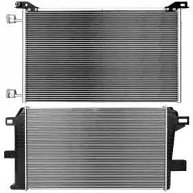 13269645 Quickfitauto For 2001-2004 Gmc Sierra 2500 Hd Aluminum Radiator And Ac Condenser Cooling Kit
