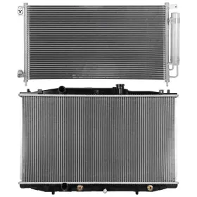 13269648 Quickfitauto For 2007 Honda Accord 2.4l Aluminum Radiator And Ac Condenser Cooling Kit