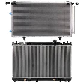 Quickfitauto 13269657 Aluminum Radiator And Ac Condenser Cooling Kit For 2002-2006 Toyota Camry