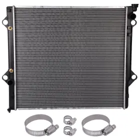 13273935 Quickfitauto Radiator For 2007-2014 Toyota Fj Cruiser With Universal Oil Hose Clamps Kit