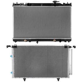 Quickfitauto 13275804 Aluminum Radiator And Ac Condenser Cooling Kit For 2004-2008 Toyota Solara