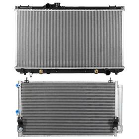 Quickfitauto 13275816 For 2001 2002-2005 Lexus Is300 Aluminum Radiator And Ac Condenser Cooling Kit