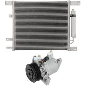 Quickfitauto 13275842 Ac Condenser And Compressor Cooling Kit For 2014-2018 Nissan Versa Note