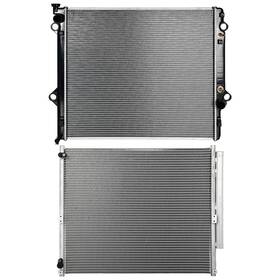 Quickfitauto 13279286 Aluminum Radiator And Ac Condenser Cooling Kit For 2003-2009 Toyota 4runner
