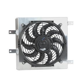 Racingcarpartshome R821766 12 Inch Aluminum Shroud Fan Radiator For 1992-2000 Honda Civic Eg Ek Ex Dx Del Sol