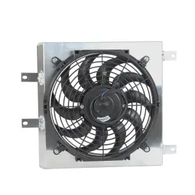 R821766 Racingcarpartshome 12 Inch Aluminum Shroud Fan Radiator For 1992-2000 Honda Civic Eg Ek Ex Dx Del Sol
