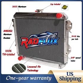 Radflux 1640034290 1640034360 Cu944 Radiator For 1979-1983 Toyota Pickup Dlx /sr5/base Cab 2.2l 2.4l L4 Mt New