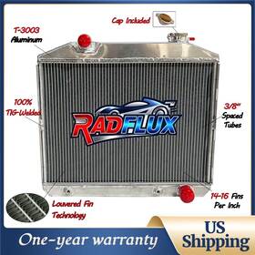 Radflux 21-1254y #cc57l6 Aluminum Radiator For Chevrolet 150 210 Bel Air Series 3.8 L6 At/mt 1957
