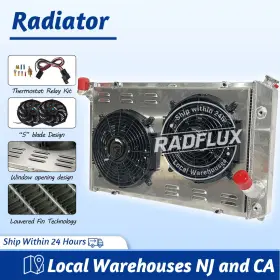 22-580yfz Radflux #478 Radiator Fan Relay Kit For 1973-1976 1975 Chevy Corvette 5.7l/7.4l V8 At/mt