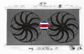 Radiatormaster Rm-d1568 2row Aluminum Radiator For 1988 1991 Honda Civic Crx 1.5l 1.6l Automatic 10 Inch Fan