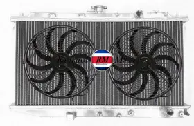 Rm-d1568 Radiatormaster 2row Aluminum Radiator For 1988 1991 Honda Civic Crx 1.5l 1.6l Automatic 10 Inch Fan