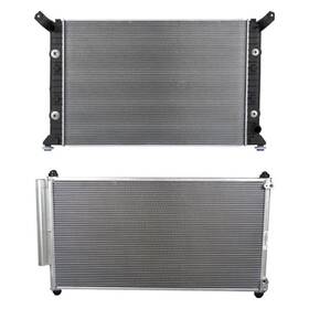 Reach Cooling Bndl-458178 For Chevy Silverado 3500 Hd 15-16 Radiator And Condenser Kit