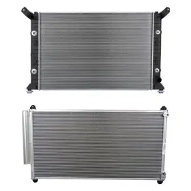 Bndl-458178 Reach Cooling For Chevy Silverado 3500 Hd 15-16 Radiator And Condenser Kit