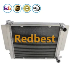 Redbest 748958390681 3row Alum Radiator For 71-78 Mazda Rx2 Rx3 Rx4 Rx5 Rx7 S1 S2 With Heater Pipe Mt