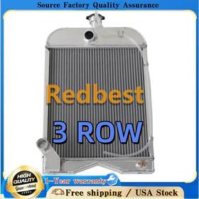 Redbest 8n8005 For Ford 8n&9n 2n Models 86551430 With Cap Tractor 3rows Aluminum Radiator
