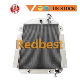 Redbest Cc3940ch 3940 3row Aluminum Radiator Fits 1939 1940 Chevy Kc Kd Kf Kp Wa Jc Jd Va 3.5l L6