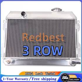Redbest Cc487 Cu487 Dpi487 3rows Alu Radiator For 1968-1972 Nissan Datsun 521 Pickup 1.3-1.6l L4 Mt