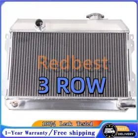 Dpi487 Redbest Cc487 Cu487 3rows Alu Radiator For 1968-1972 Nissan Datsun 521 Pickup 1.3-1.6l L4 Mt