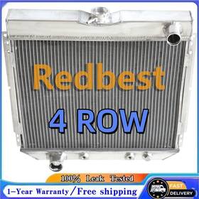 Redbest Cu339 Cc339 Dpi339 4row All Aluminum Radiator For 1969-1970 Ford Mustang 1970-77 Maverick V8