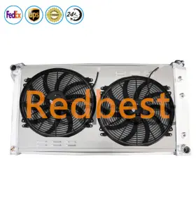 Dpi774 Redbest Cu774 Fit 89-91 Chevy Gmc R2500 R3500 7.4l V8 454cu Radiator Shroud Fan 3 Row Aluminum
