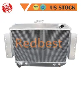 Dpi1585 Redbest 26 Inch W 3rows Alum Radiator Fit 1980-91 Jeep Grand Wagoneer J10 J20 Cherokee V8 Gas