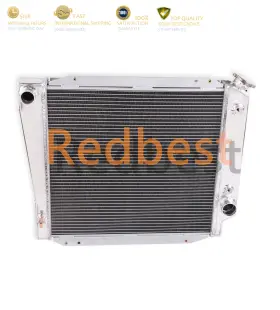 Dpi521 Redbest 3 Row Aluminum Performance Radiator For 1966 -1977 Ford Bronco Cooling