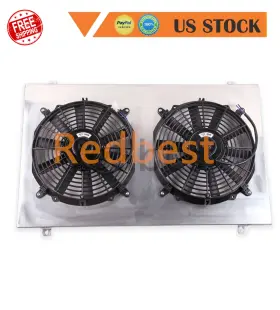 Dpi618 Redbest Alu Radiator Shroud 12 Inch Fan Fits 1988-99 98 Chevy Gmc C/k 1500 2500 3500 Suburban