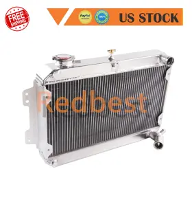 Dpi701 Redbest 3rows Full Aluminum Radiator For 1979-85 Mazda Rx-7 Rx7 S1 S2 S3 1.1l 1.3l R2 Mt