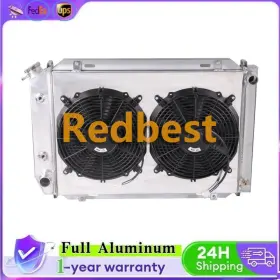 Rd071-8 Redbest 3row Alu Radiator Shroud Fan For 79-93 Ford Mustang Foxbody 5.0l 2.3l At/mt #138