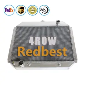 Rd084-6 Redbest 4row Aluminum Radiator For 66-79 Ford F-series F100 F150 F250 F350 Bronco Truck