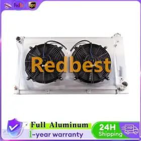 Rd088-7 Redbest #369 Alu 3row Radiator Shroud Fan For 67-72 Chevy Gmc C/k 10 20 30 Pickup Blazer