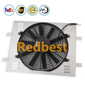 Rd096-1 Redbest Aluminum Shroud 14 Inch Fan For 84-95 Toyota Pickup Base 92-95 4runner Sr5 L4 2.4l
