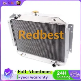 Rd272-1 Redbest Aluminum 3rows Radiator For 1971-80 78 Dodge B100 B200 B300 5.2l 5.9l V8 Engine