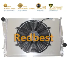 Rd399-1 Redbest 3row Radiator Shroud 14 Inch Fan For 1998-2006 99 Bmw E46 3-series 6cyl Manual #2627