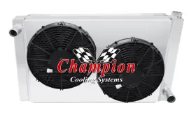 Rel-un28-ch Reliable Radiator Rel 28 Inch Wide 3 Row Universal Series Chevy Config 14 Fans Shroud