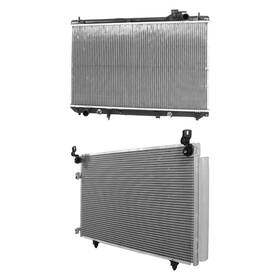 Replacement Bndl-469922 For Toyota Highlander 2004-2007 Radiator And Condenser Kit
