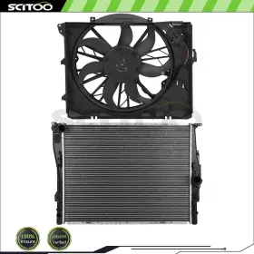 Cb837552s01 Scitoo Car Radiator And Cooling Fan Kit Fit For 2007 2008 2009 2010 2011-2013 Bmw 328i